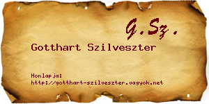 Gotthart Szilveszter névjegykártya